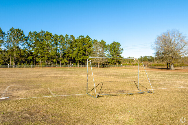 Loris Middle School has a well maintained soccer field.