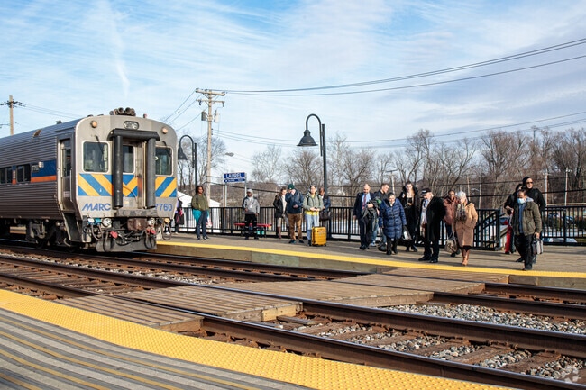 The MARC Train station in Laurel makes it easy to get to DC and Baltimore.