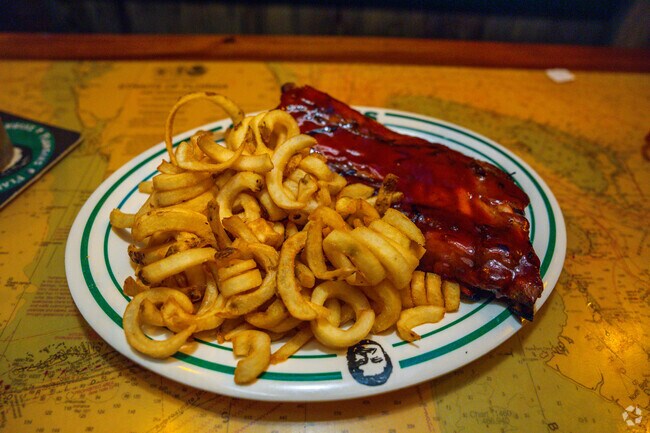 Flanigan's Seafood Bar and Grill boasts decadent servings of ribs.