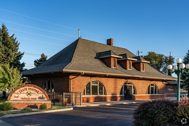You can enjoy pancakes, sandwiches and steaks at the Train Station Pancake House.