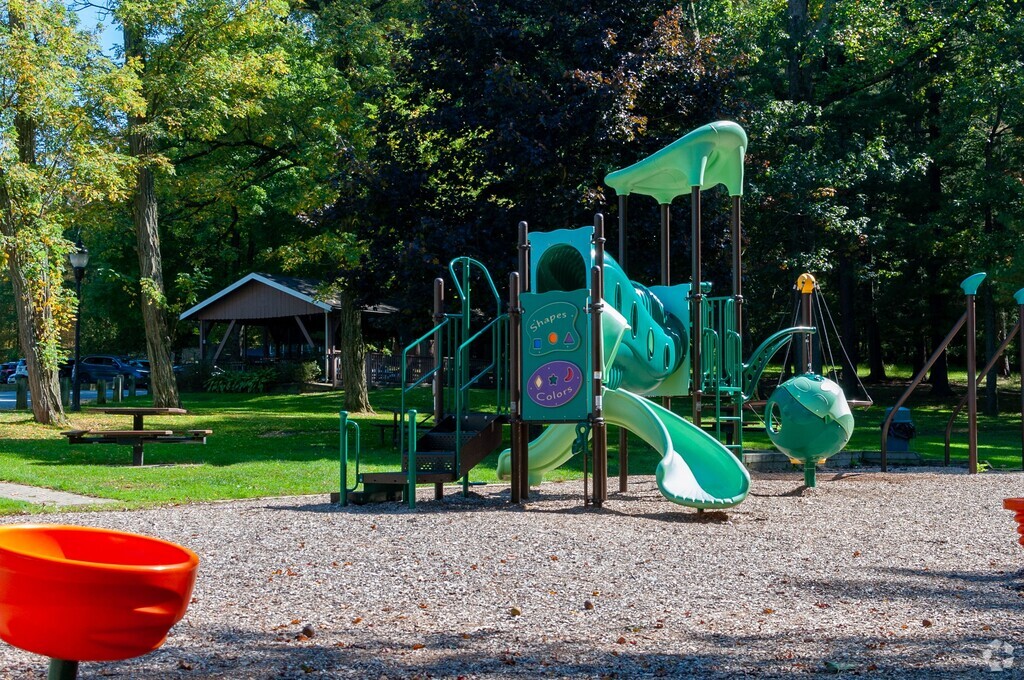 View of the playground at The Catholic Academy of Stamford-Lower Campus located in Oakville CT.
