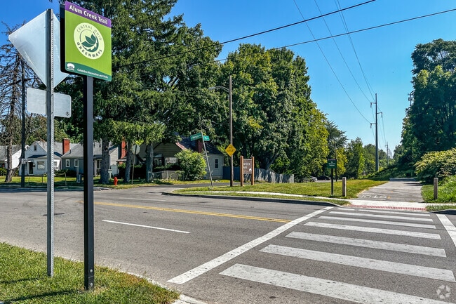 The Alum Creek Trail flows throughout the neighborhood of Saint Mary's.
