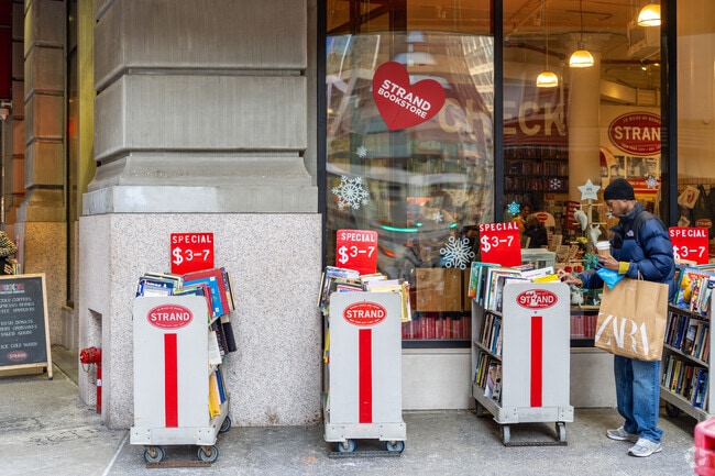 Strand Book Store is a local favorite at Greenwich Village.