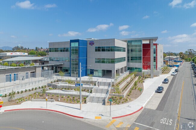 Crawford High School is located in the College East neighborhood of San Diego.