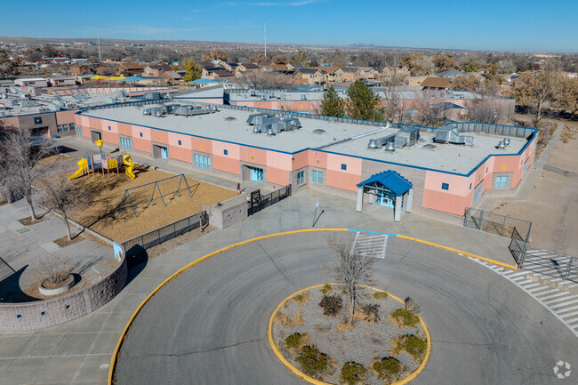Pajarito Elementary School entrance.