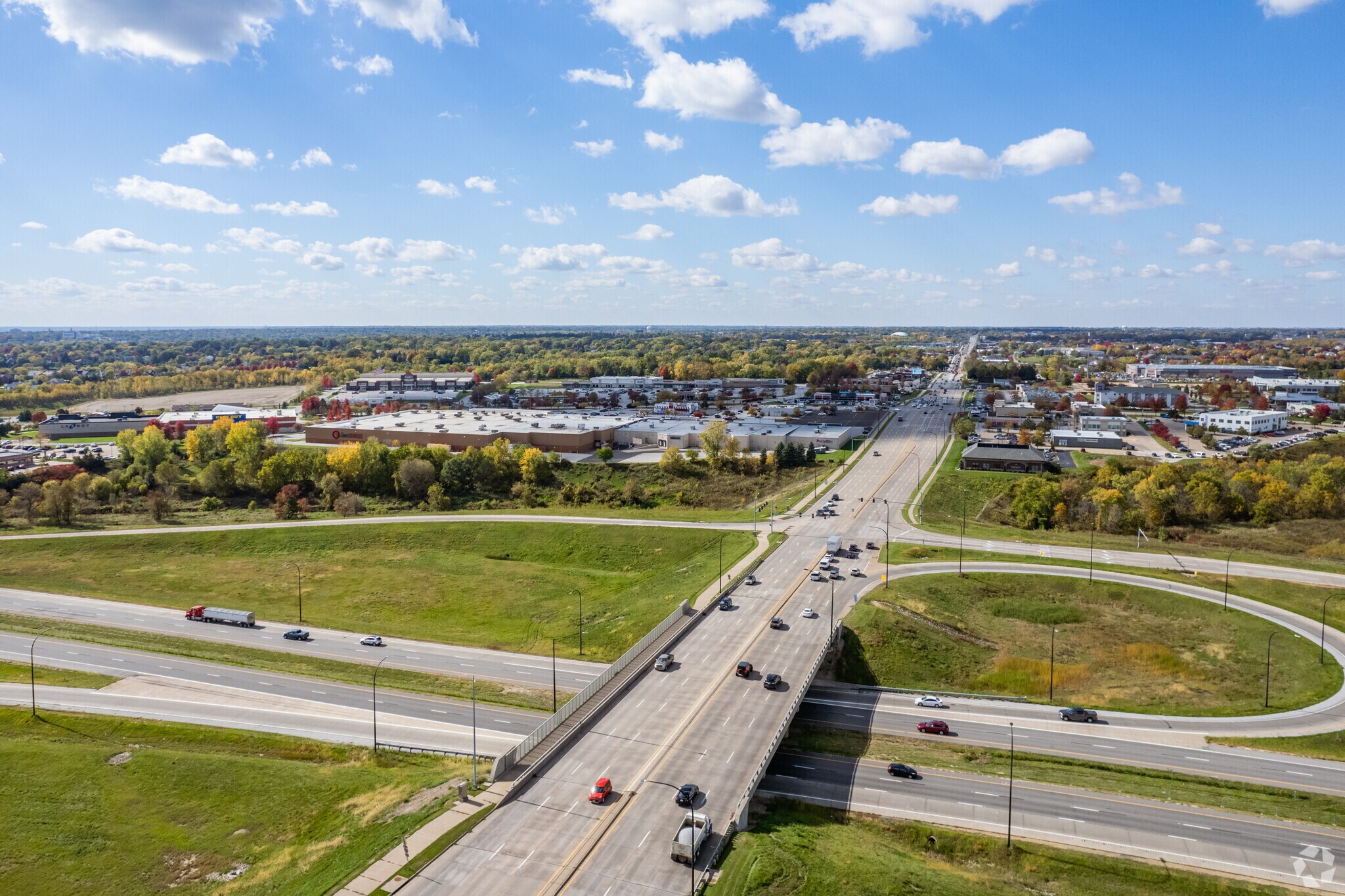 The I-74 Expressway borders Davenport's North Side.