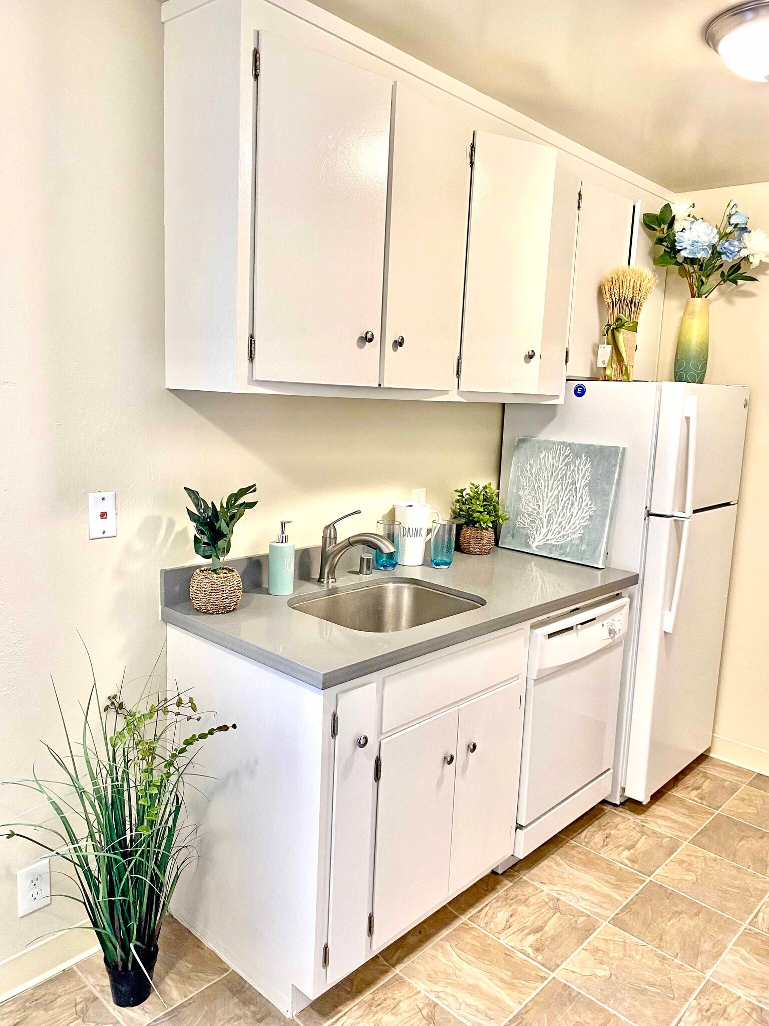 Kitchen with Stone Countertops