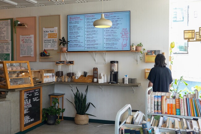 Jalappa locals find new books with a caffeinated drink at Pressed Coffee.