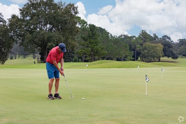 Saint Andrews residents can practice their putting at Doublegate Country Club.