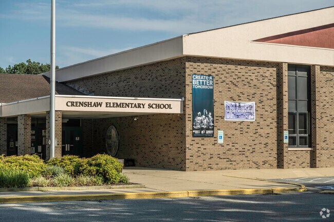 Entrance to Thelma Crenshaw Elementary School.