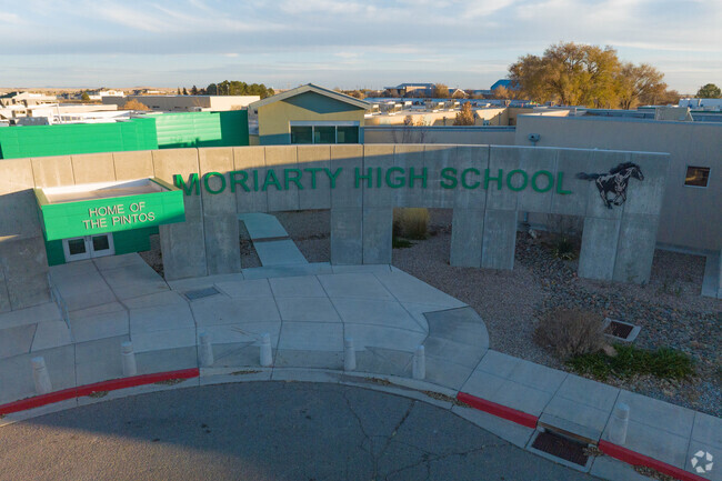 Front signage at Moriarty High School.