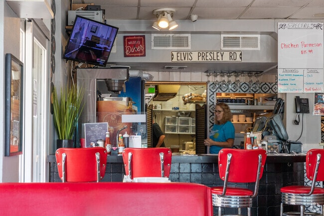 Nelson`s Diner offers friendly service and casual American dining for the residents of Garden Isles neighborhood