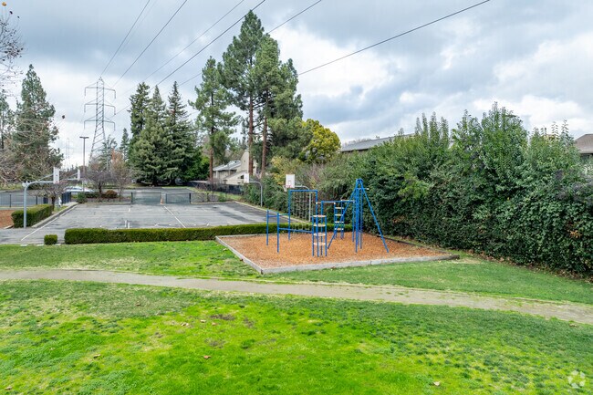 Your kids will love the playground at Shalom School.