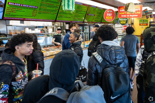 Taco fiesta with high schoolers at Baja's in Cranston Stadium, RI.
