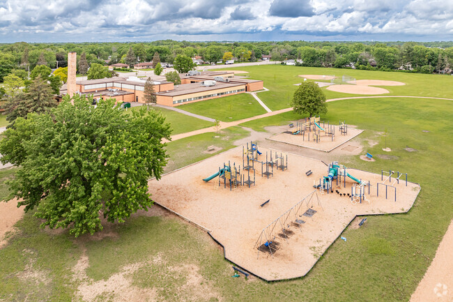 Morris Bye Elementary School offers a large playground and athletic fields.