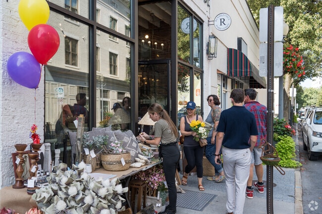 Downtown Roanoke features a variety of small stores, adding charm and character to the area.