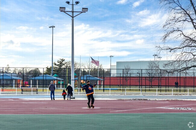 Many East Meadow residents love to practice and show off their skating skills in the park.