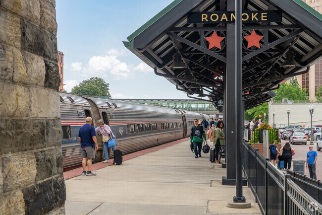 Roanoke Amtrak Station, near Riverland-Walnut Hill, has rides available for longer trips.