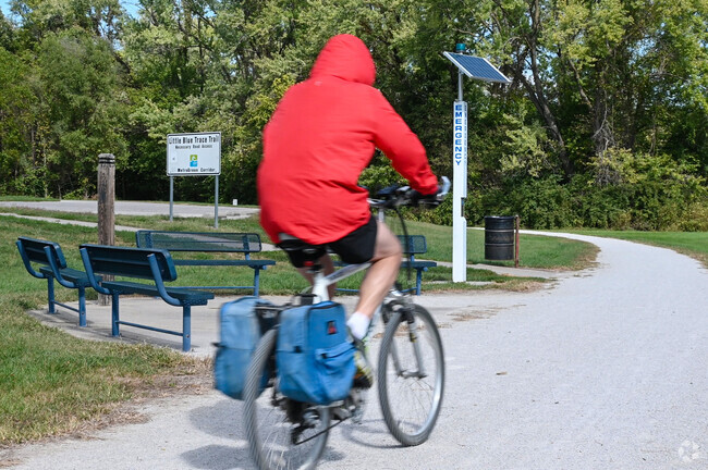 Little Blue Trace Trail has over 15 miles of excellent trails near the Rainbow neighborhood.