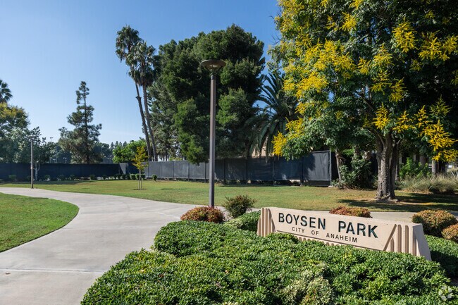 Take an afternoon walk at Boysen Park in Anaheim.