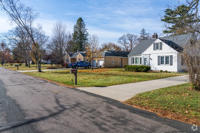 Most of the properties in Biron sit comfortably on less than a half an acre of land.