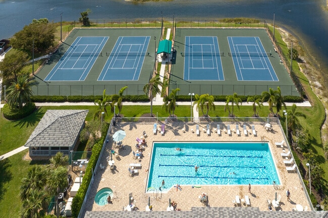 Cross Creek Estates offers tennis courts and a pool for active residents.