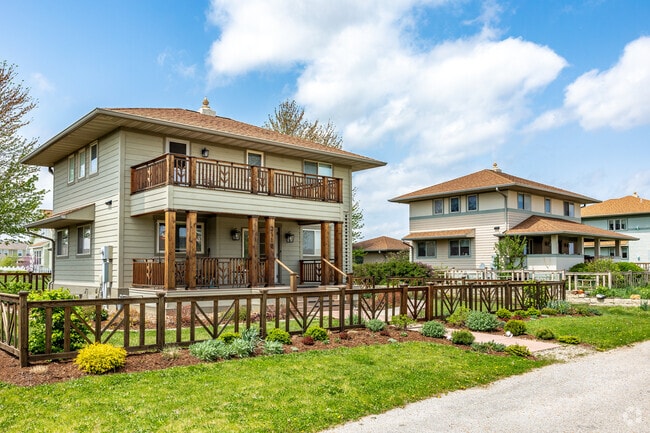 The Vastu-style of homes in Fairfield all face east, an important principal in the culture.