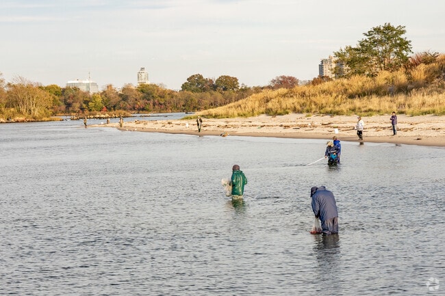 Coney Island Creek Park is a favorite for local fisherman.