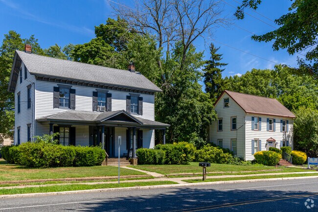 Historic homes on Main Street show the character of Harrison Township.