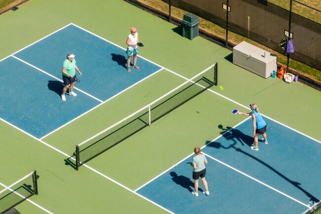 The Bedford at Falls River Recreation Center has pickleball and tennis courts.