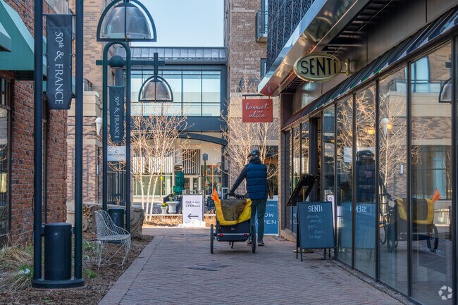 The 50th and France business district has over 175 shops.