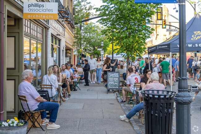 You can eat in the streets at the First Friday Spring Fest in Ambler.