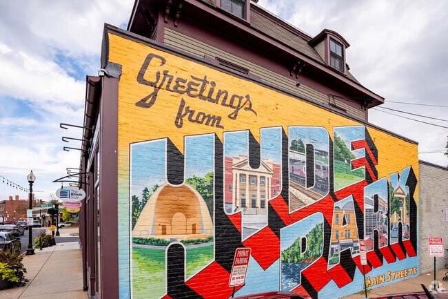 Hyde Park’s town center offers shopping, dining, and local salons.