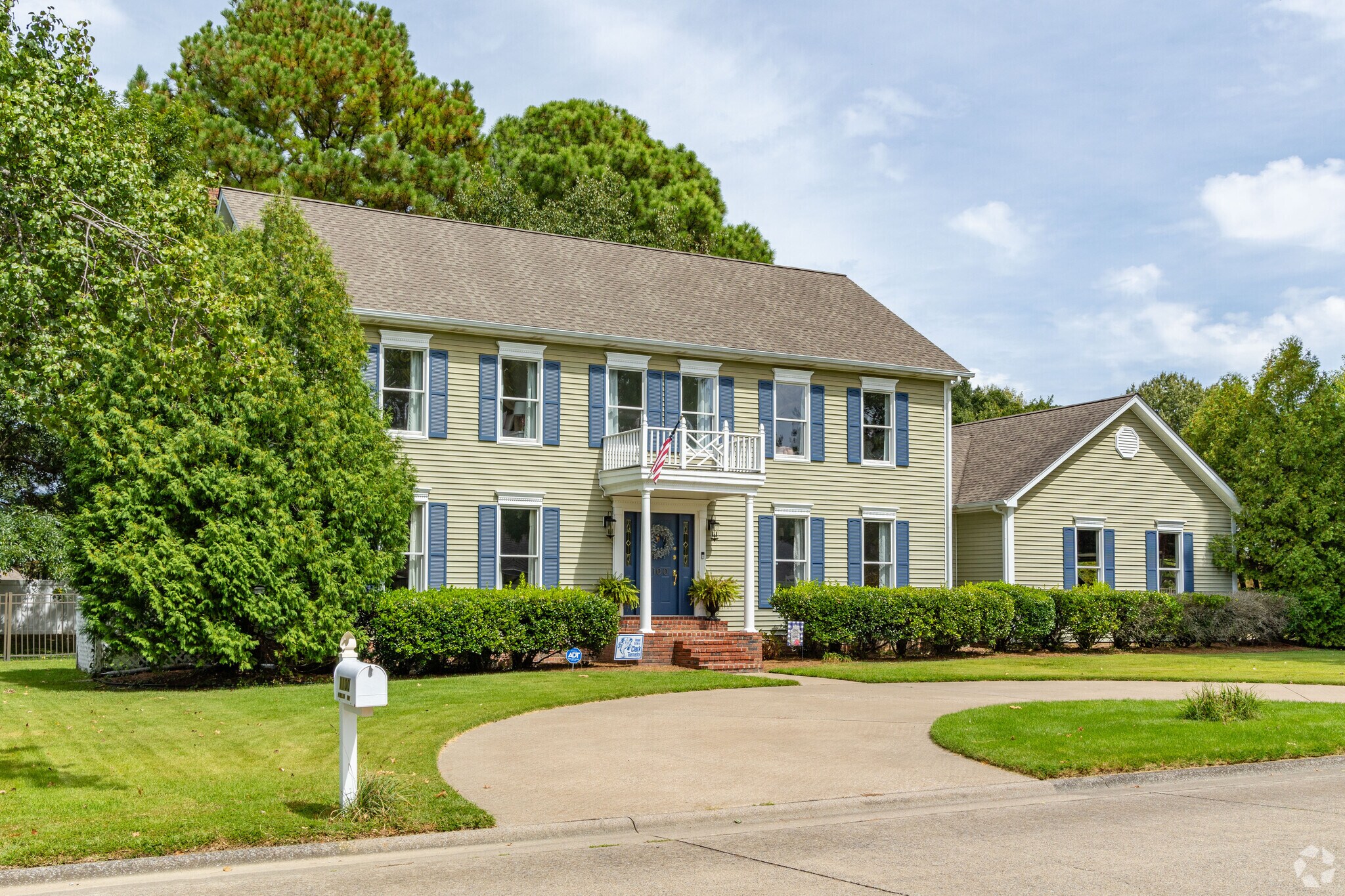 Colonial Revival styles houses dot the landscape of Fairfield.