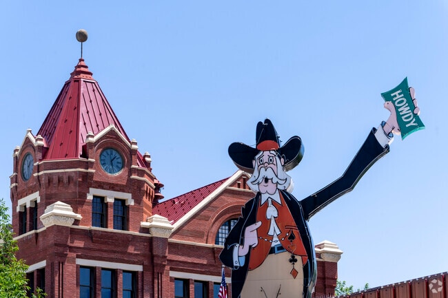 One of the most distinct sites in Carson City Center is the cowboy above Jack's Senator Club backdropped by the old Federal Government Building.