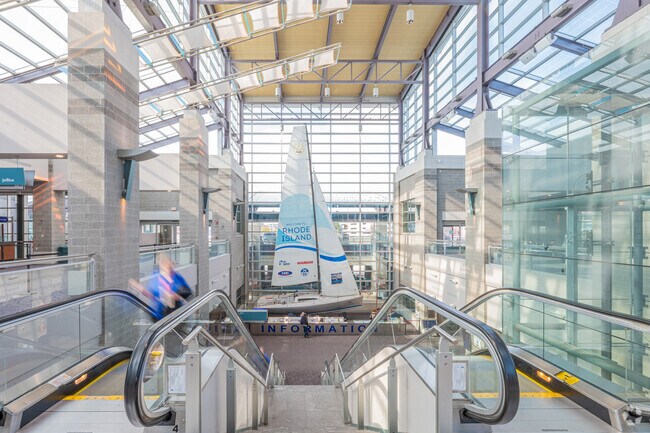 Major city flights are just a short trip away for Cranston residents via T.F. Green Airport.