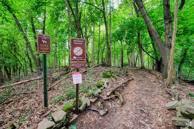 Kleinstuck Preserve is a green oasis located amongst suburban neighborhoods like Westnedge Hill.