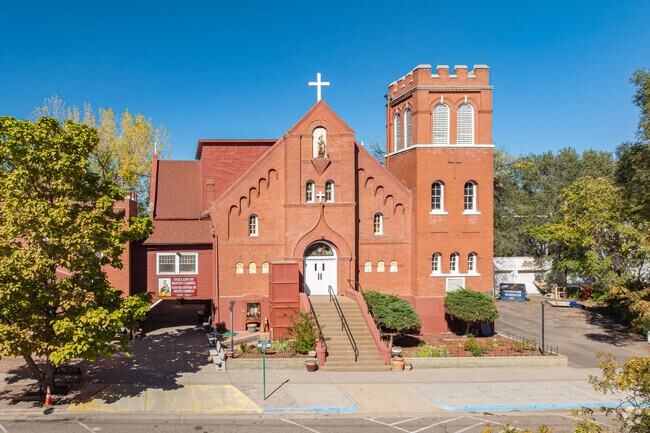 Our Lady of Mt. Carmel Catholic Church is one of the oldest buildings in the Grove.