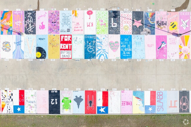 Art meets ambition on the streets of Aledo High School, inspiring all who pass.