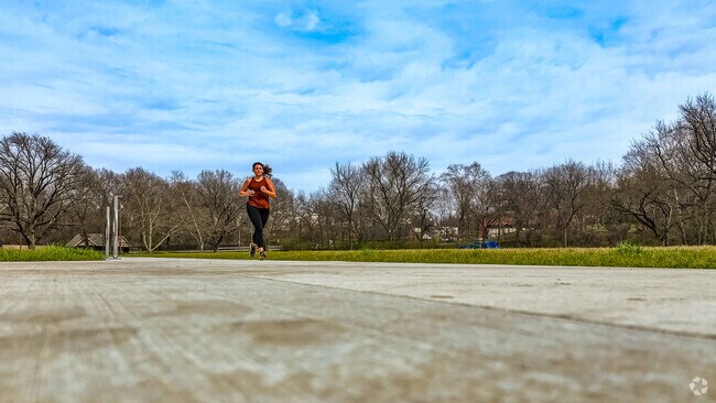 Cooley Park is a great place to go for a run after a long day at the office.