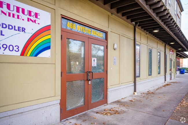 This is the only entrance to Bright Future Educare Center in Winter Hill.