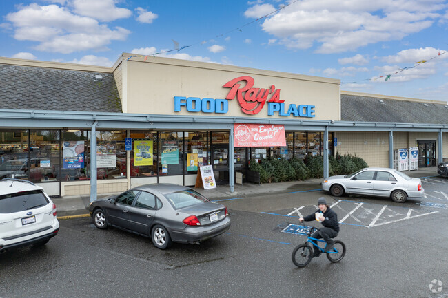 Valley West Shopping Center is where neighbors meet for groceries and restaurants.