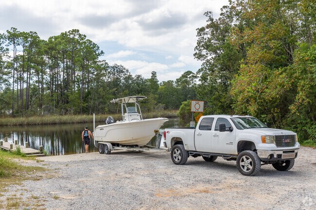 Holley locals enjoy time on the quiet and secluded waters of East Bay.