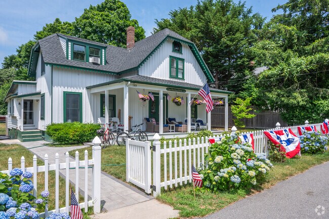 An old shipping captain's home is meticulously kept in the Cotuit neighborhood.