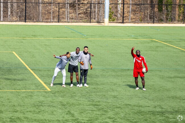 Soccor practice at Brook Run Park in Dunwoody, GA.