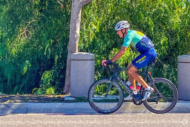 The Nellie Gail neighborhood hilly terrain perfect for challenging bike routes.