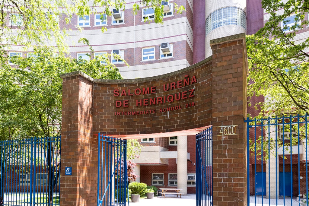 Middle School 322 is on Broadway in Fort George, New York,