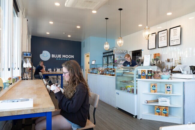 Blue Moon Bakery is a local favorite for gluten free pastries and ready to bake meals.