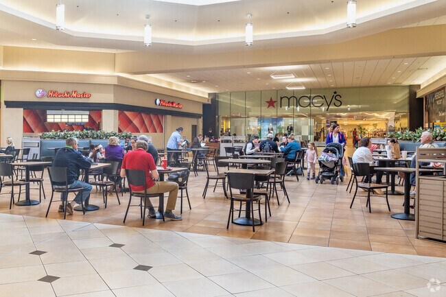 Huntington Mall near Yates Crossing features a food court.