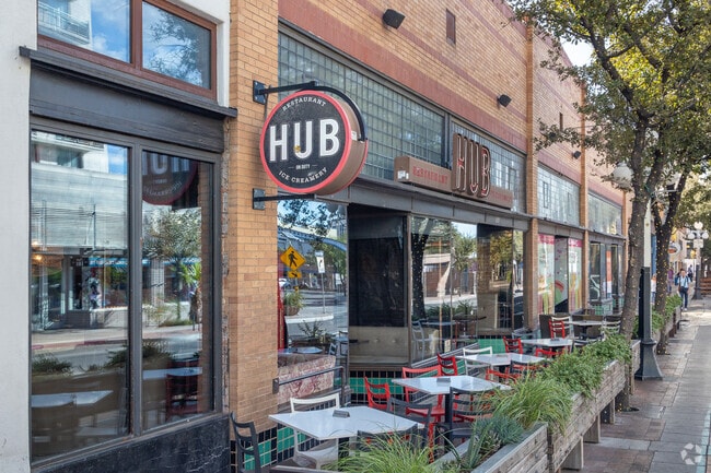 One of the more popular food destinations for Tucson Park West #1 locals is The Hub, an indoor/outdoor restaurant.